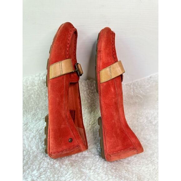 UGG ORANGE AVEN Suede MOCASSIN Driving Loafers! Size 6,5 leather summer fashion - Picture 6 of 14